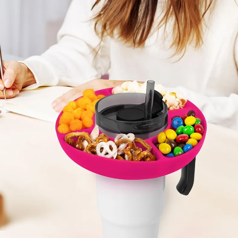 Tumbler Topper Divided Snack Bowl
