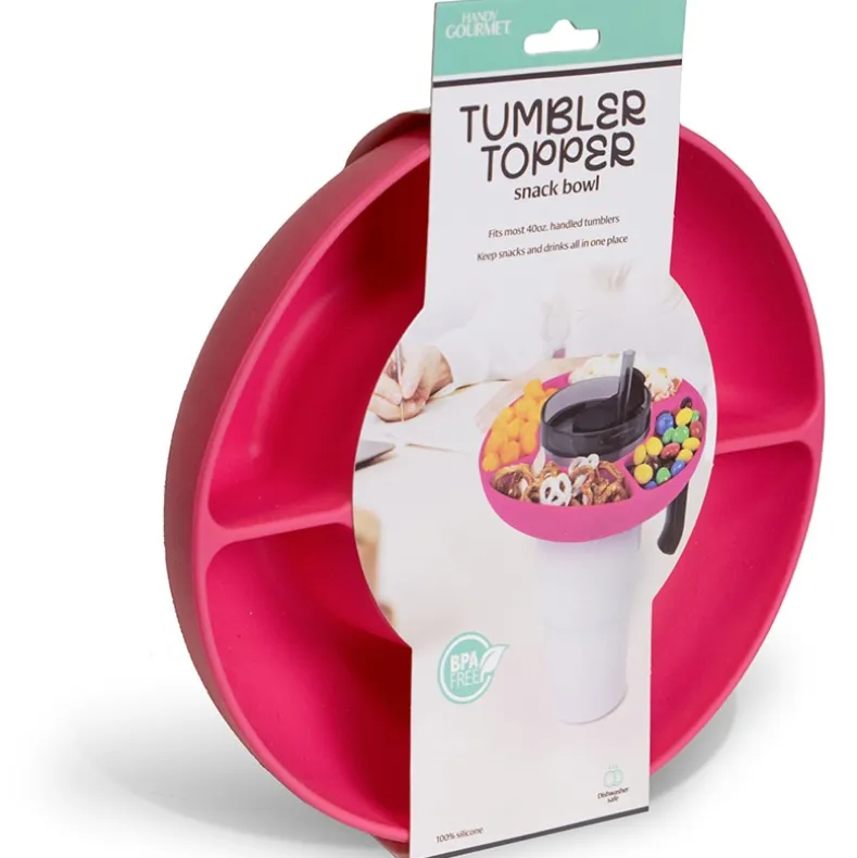 Tumbler Topper Divided Snack Bowl