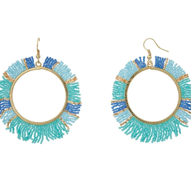Turquoise Fringe Beaded Jewelry
