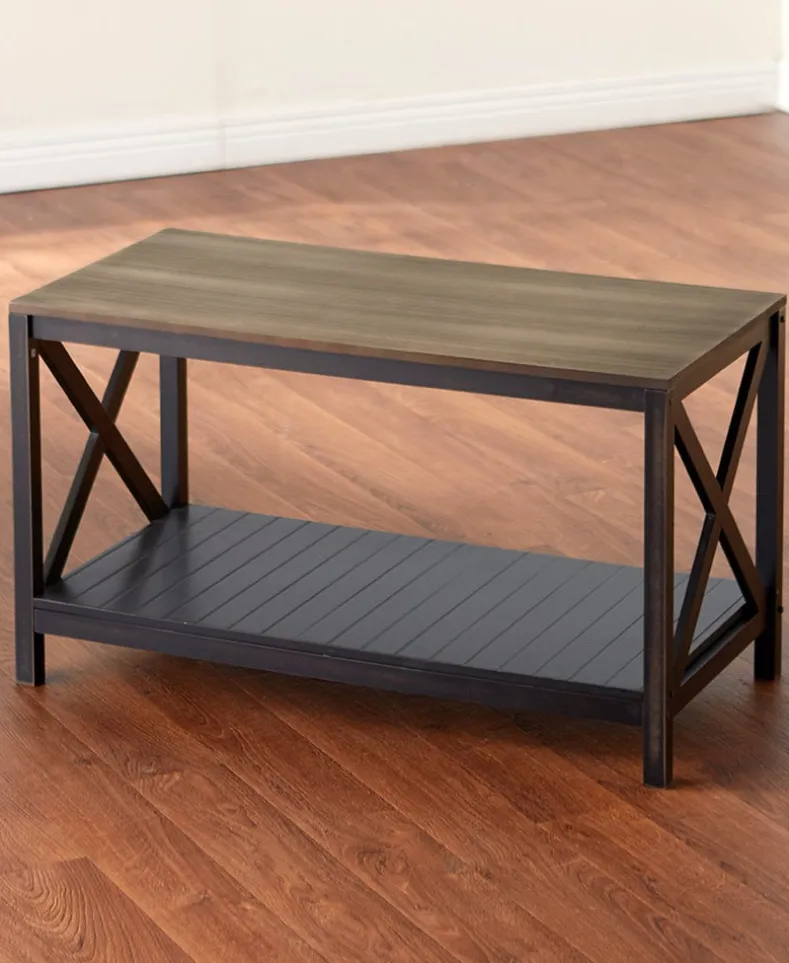 Two-Tone Farmhouse Living Room Furniture Collection