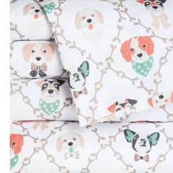 Ultra-Soft Microfiber Sheet Set Cats and Dogs