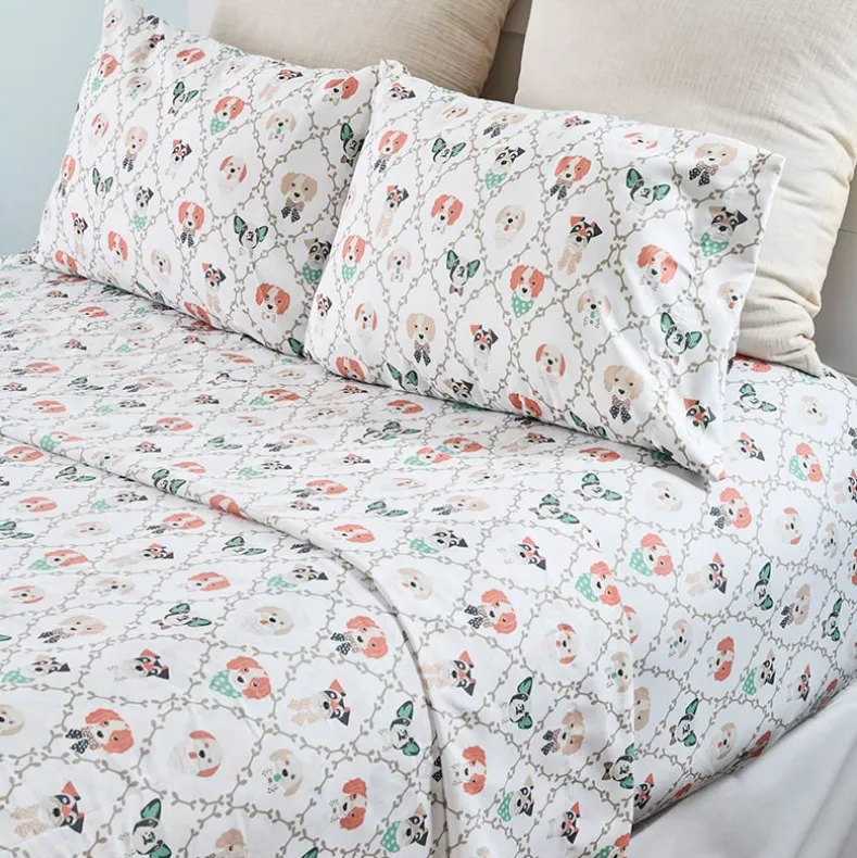 Ultra-Soft Microfiber Sheet Set Cats and Dogs