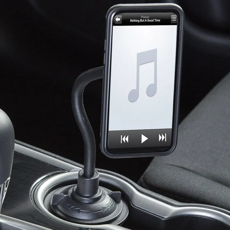 Universal Flexible Car Cup Phone Holder Magnetic Or Non-Magnetic