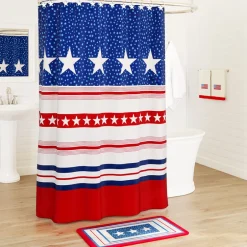 USA Striped Shower Curtain
