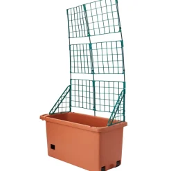 Vegetable Planter With Wheels And Trellis - 58 Inch Self Watering