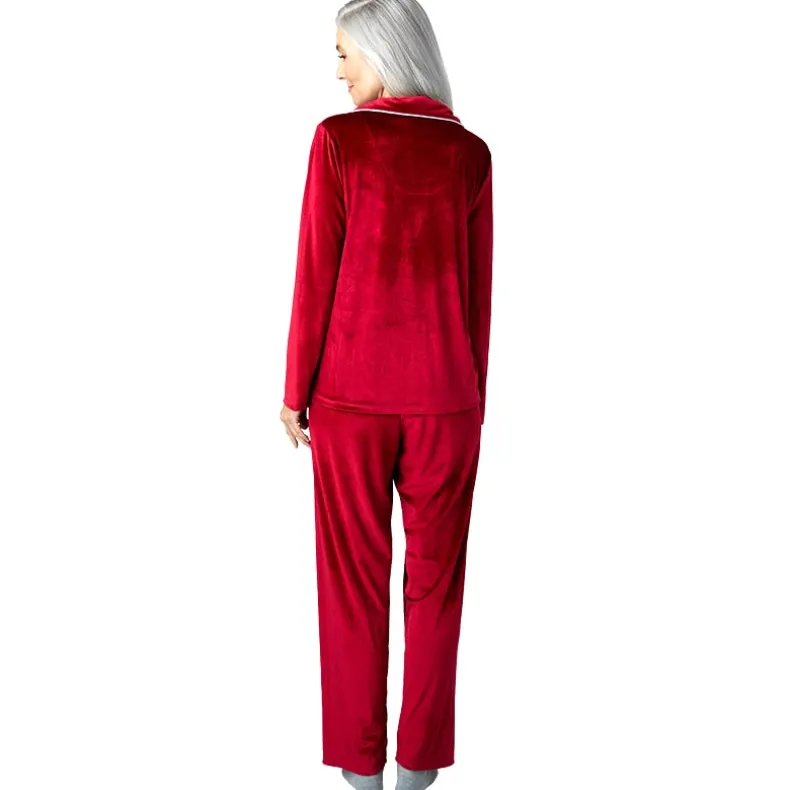 Velour Women's Pajama 2-Pc Set