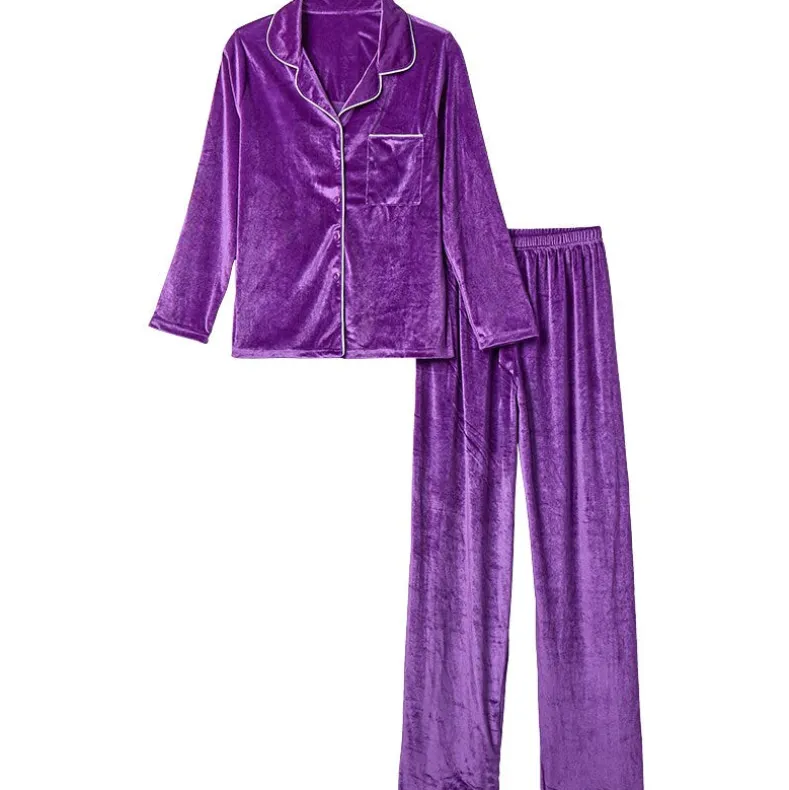 Velour Women's Pajama 2-Pc Set