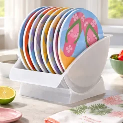Vertical Salad Plate Rack