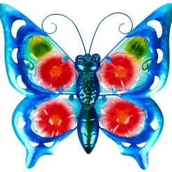 Vibrant Butterfly Or Dragonfly Garden Wall Hanging