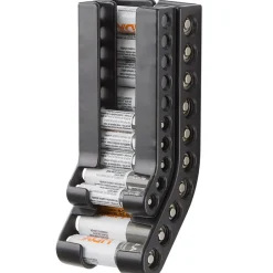 Wall Mounted Battery Organizer Storage Case - AA or AAA