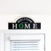 Welcome To Our Home Black Doorway Sign