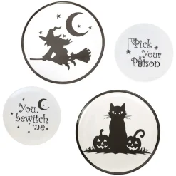 Whimsical Halloween Charger Plates- Set of 4