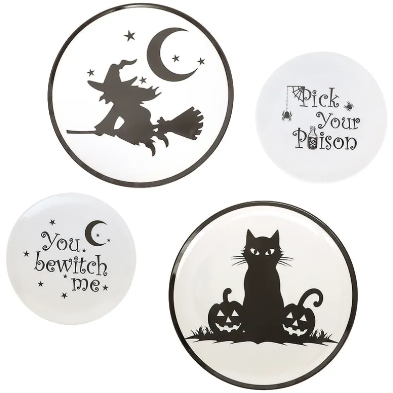 Whimsical Halloween Charger Plates- Set of 4