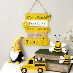 Whimsical Honeybee Pair Decor