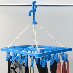 Whitmor Clip and Drip Laundry Drying Rack Hanger - with 26 Clips