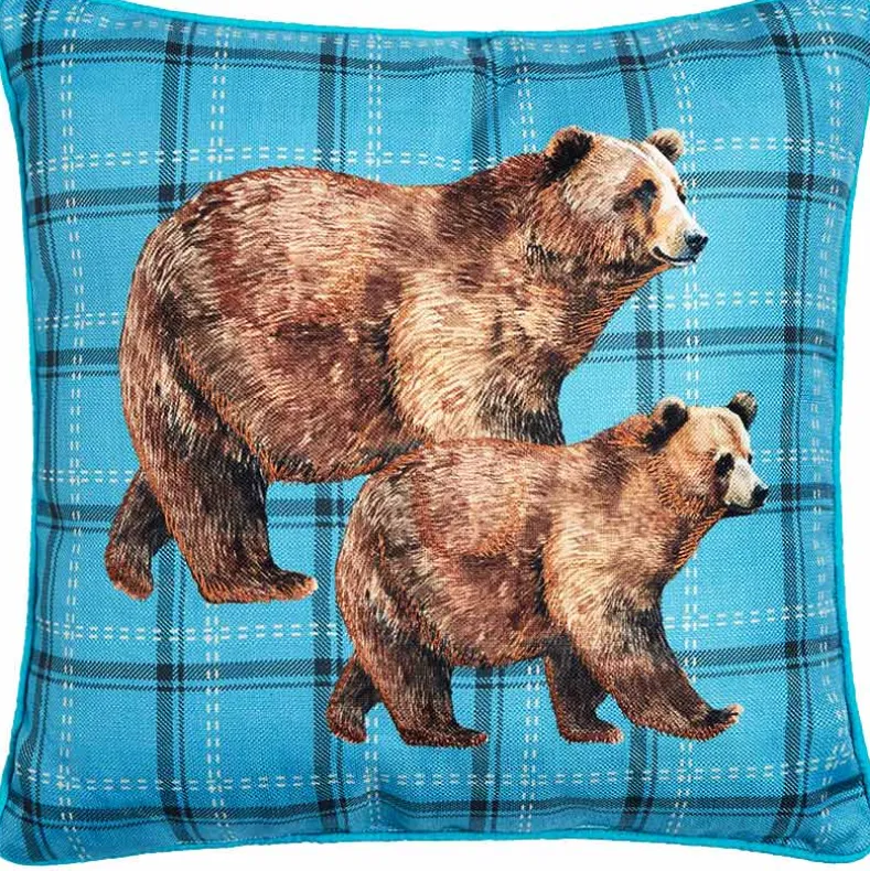 Wildlife Explorer Embroidered Decorative Pillow