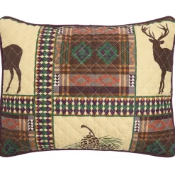 Wild Lodge Quilted Standard Sham