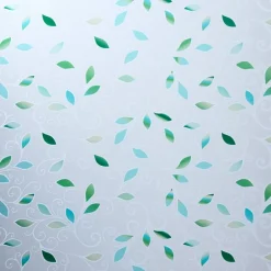 Window Film PVC Embossed In Geometric Ivy Or Square Design