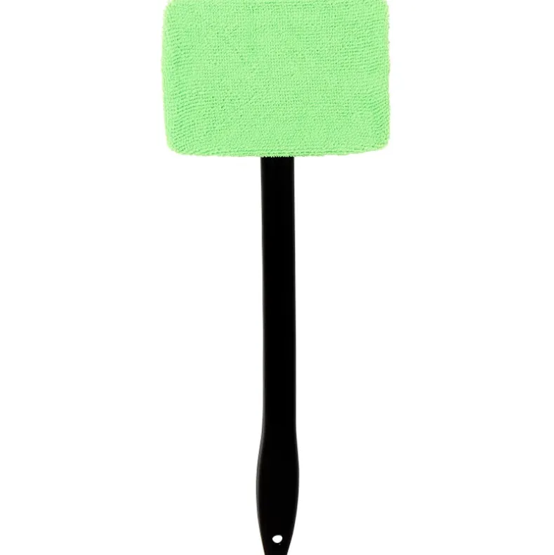 Windshield Cleaning Tool Wand With Microfiber Pad Ergonomic Handle