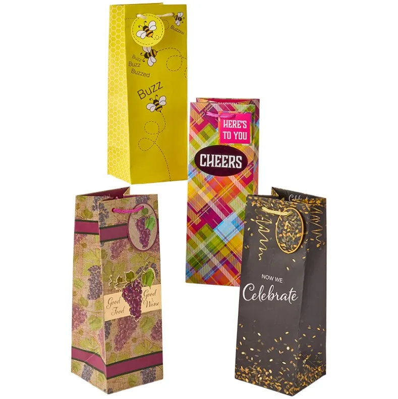 Wine Gift Bag Set - 4-Pk.