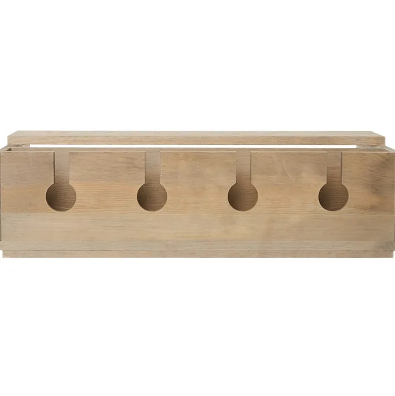 Wine Rack with Wine Glass Storage, Wall-Mounted
