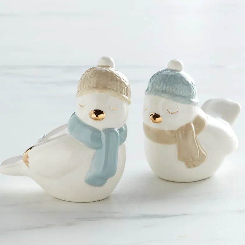 Winter Birds Salt and Pepper Shakers