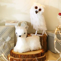 Winter White Woodland Decor - Owl or Deer