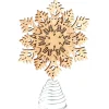 Winter Woodland Snowflake Christmas Tree Topper