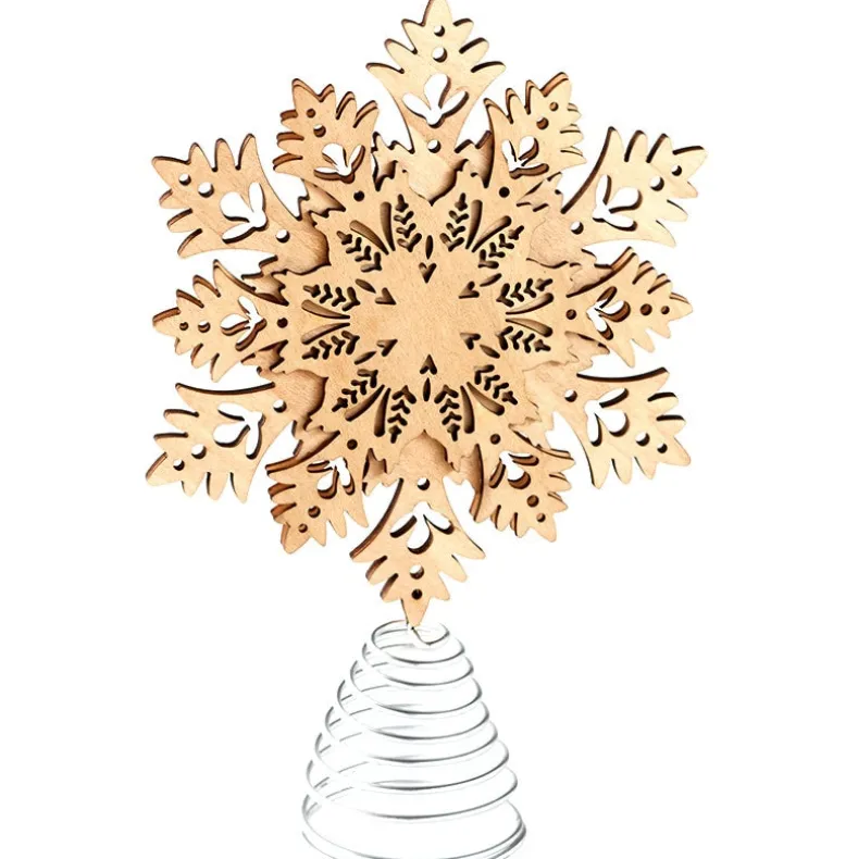 Winter Woodland Snowflake Christmas Tree Topper