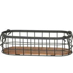 Wire Kitchen Countertop Fruit Baskets - Set of 2