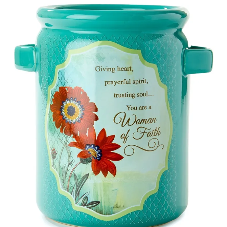 Woman of Faith Religious Kitchen Gifts - Utensil Crock or Cutting Board
