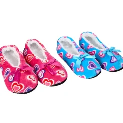 Women's Cozy Pull-On Slipper Socks with Grippers - Set of 2