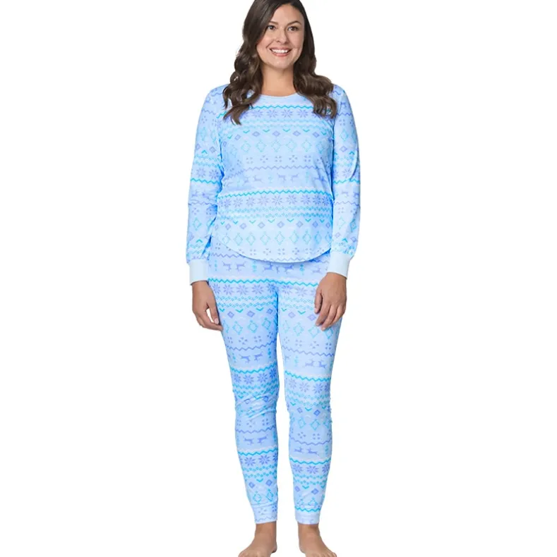 Women's Fair Isle Knit Pajama Set