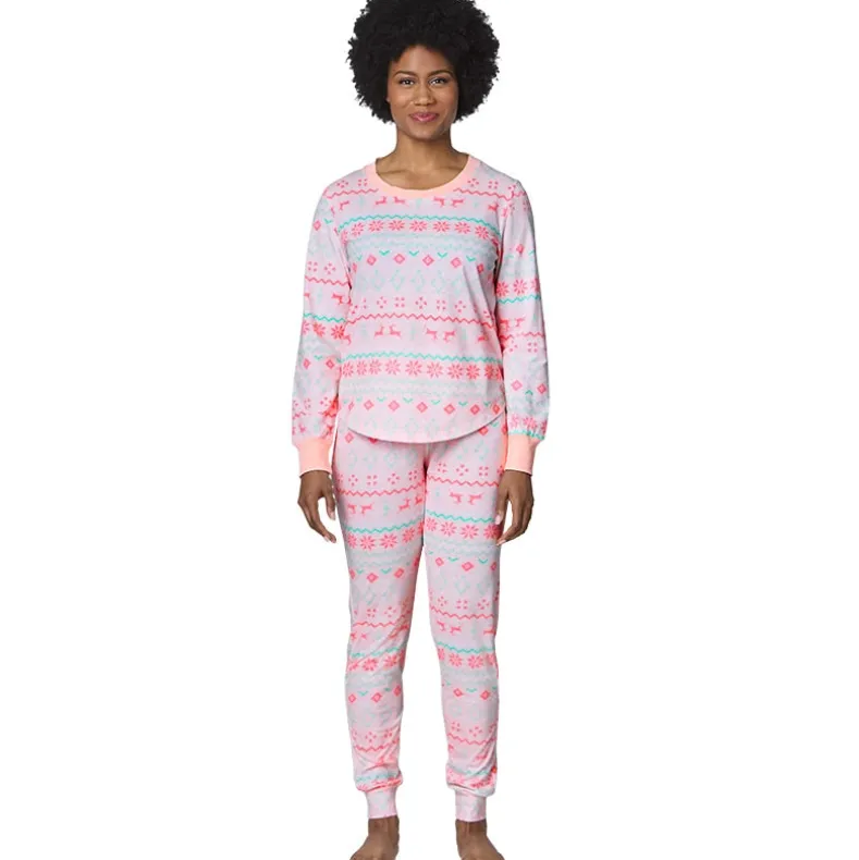 Women's Fair Isle Knit Pajama Set