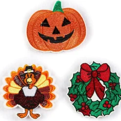 Women's Holiday Top with Interchangeable Patches