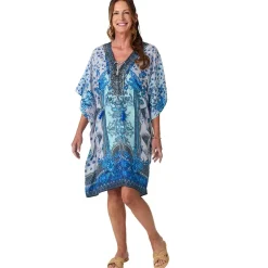 Women's Lace-Up Swimsuit Cover-Up Kaftan