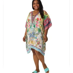 Women's Lace-Up Swimsuit Cover-Up Kaftan