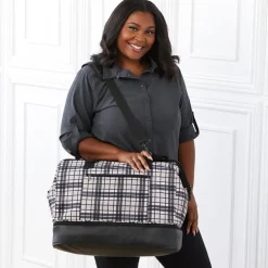 Women's Plaid Travel Duffle Bag