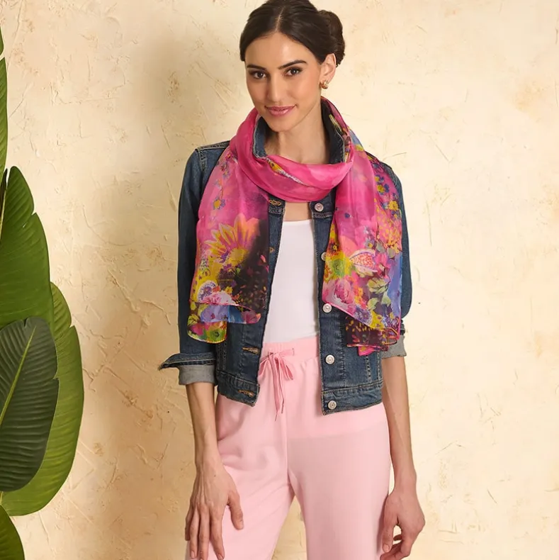 Women's Sheer and Lightweight Chiffon Scarf