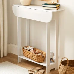Wood Console Table with Drop Leaf - 30"H