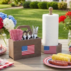 Wooden Americana Serving Collection