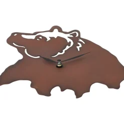 Woodland Clock Animal Silhouette Moose Bear of Eagle