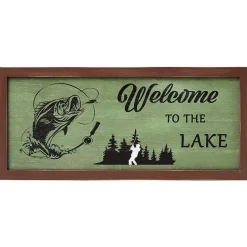 Woodland Welcome Sign Wall Art - Cabin, Lake or Woods