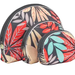Zippered Cosmetic Bag Organizer Set of 3